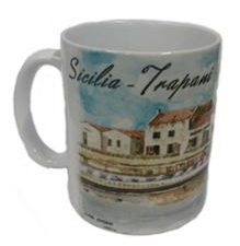 TAZZA SUBL. TRAPANI ACQUERELLO cod.TAZZA SUBL 2