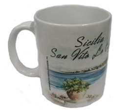 TAZZA SUBL. SAN VITO LO CAPO ACQUERELLO cod.TAZZA SUBL 9