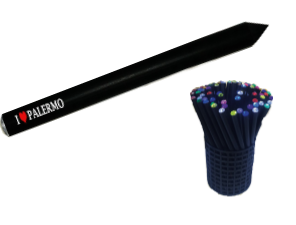 MATITONE NERO CON STRASS PALERMO COD. LP/M005-1