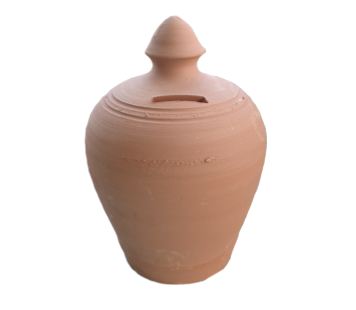 SALVADANAIO TERRACOTTA GR. - Cm19 - Smeraldi Edizioni Souvenir Ceramiche  Shop