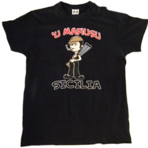 T-SHIRT U MAFIUSU SICILIA VARIE MISURE - COLORI ASS. Cod. T-SHIRT 17