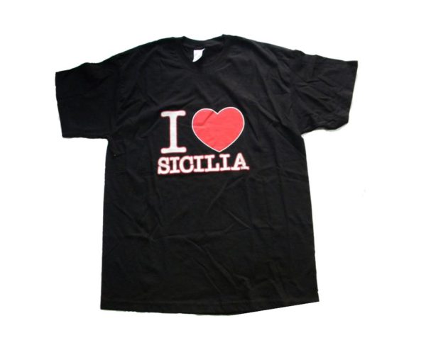 T-SHIRT I LOVE SICILIA BAMBINO/A COL. ASS MIS. ASS. Cod. T-SHIRT C